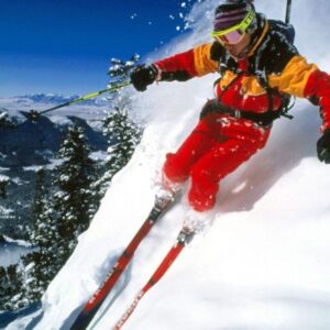 Skiing in Solang Valley