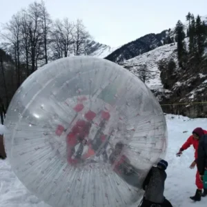 Zorbing Ball in Solang Valley